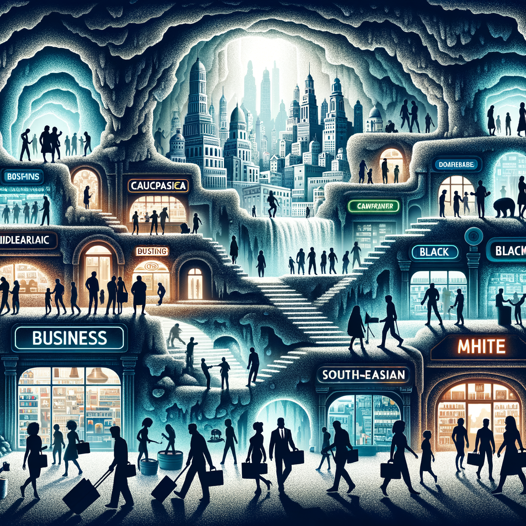 Underground industries and subterranean businesses thriving in a bustling cave economy, highlighting the economic activities in caves and the economic value of caves in the underground economy.
